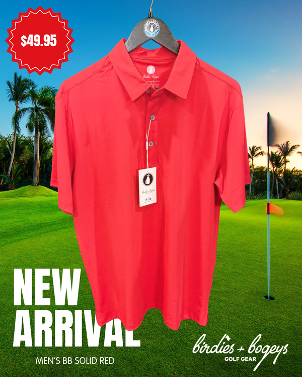 Red Golf Polo
