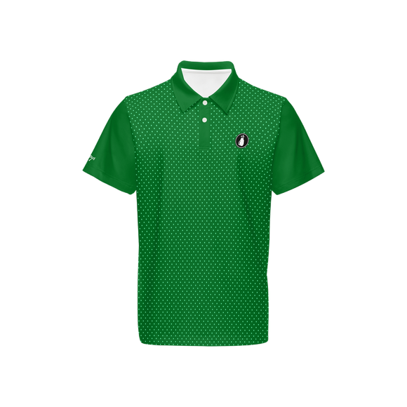 B&B Men's Green/Sage Signature Dotted POLO